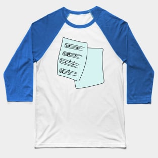 Sheet Music Baseball T-Shirt